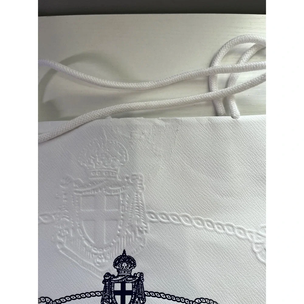 Lot of 3 Hermes Prada Gucci 100 Designer Shopping Bag Bundle w Hermes Ribbon